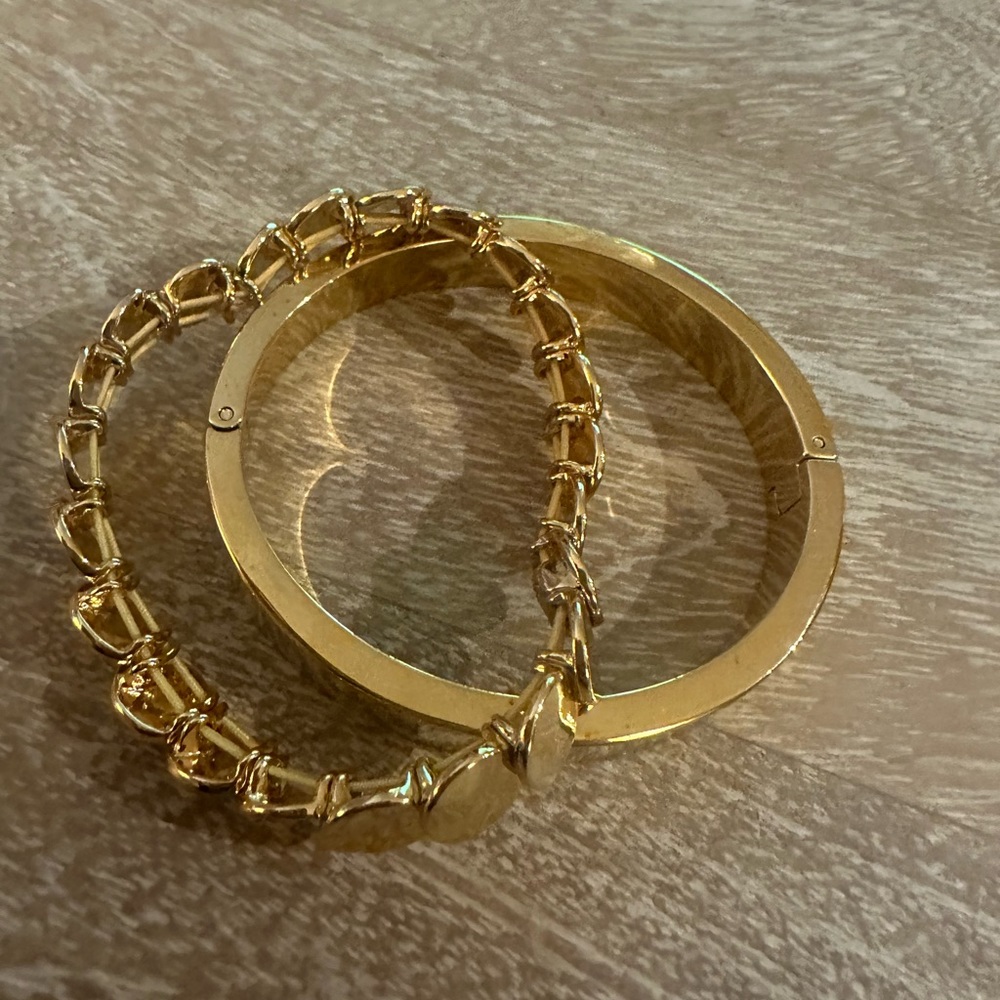 Gold Stackable Bracelets - image 6